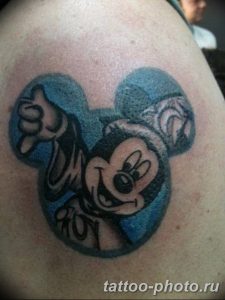 Фото рисунка Тату Микки Маус 20.11.2018 №116 - Tattoo Mickey Mouse - tattoo-photo.ru