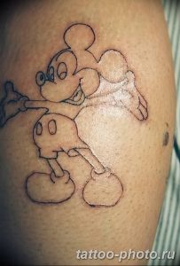 Фото рисунка Тату Микки Маус 20.11.2018 №119 - Tattoo Mickey Mouse - tattoo-photo.ru