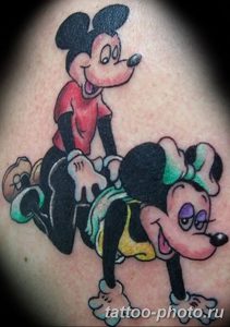 Фото рисунка Тату Микки Маус 20.11.2018 №138 - Tattoo Mickey Mouse - tattoo-photo.ru