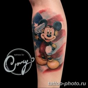 Фото рисунка Тату Микки Маус 20.11.2018 №142 - Tattoo Mickey Mouse - tattoo-photo.ru