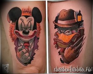 Фото рисунка Тату Микки Маус 20.11.2018 №182 - Tattoo Mickey Mouse - tattoo-photo.ru