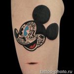 Фото рисунка Тату Микки Маус 20.11.2018 №217 - Tattoo Mickey Mouse - tattoo-photo.ru