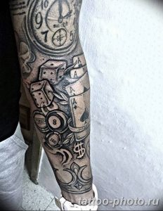 Фото рисунка Тату туз пиковый 20.11.2018 №016 - Tattoo ace of spades - tattoo-photo.ru