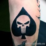 Фото рисунка Тату туз пиковый 20.11.2018 №021 - Tattoo ace of spades - tattoo-photo.ru