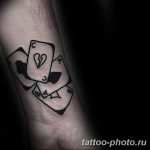 Фото рисунка Тату туз пиковый 20.11.2018 №048 - Tattoo ace of spades - tattoo-photo.ru