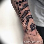 Фото рисунка Тату туз пиковый 20.11.2018 №054 - Tattoo ace of spades - tattoo-photo.ru