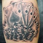 Фото рисунка Тату туз пиковый 20.11.2018 №067 - Tattoo ace of spades - tattoo-photo.ru