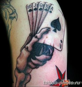 Фото рисунка Тату туз пиковый 20.11.2018 №081 - Tattoo ace of spades - tattoo-photo.ru