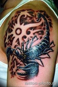 Фото рисунка скорпион 24.11.2018 №298 - photo tattoo scorpion - tattoo-photo.ru