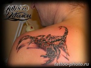 Фото рисунка скорпион 24.11.2018 №322 - photo tattoo scorpion - tattoo-photo.ru