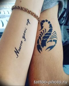 Фото рисунка скорпион 24.11.2018 №483 - photo tattoo scorpion - tattoo-photo.ru