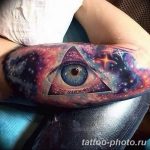 фото рисунка тату глаз в треугольнике 27.11.2018 №124 - tattoo of eyes - tattoo-photo.ru