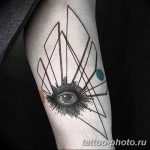 фото рисунка тату глаз в треугольнике 27.11.2018 №135 - tattoo of eyes - tattoo-photo.ru