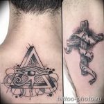 фото рисунка тату глаз в треугольнике 27.11.2018 №148 - tattoo of eyes - tattoo-photo.ru