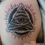 фото рисунка тату глаз в треугольнике 27.11.2018 №239 - tattoo of eyes - tattoo-photo.ru