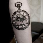 фото рисунка тату глаз в треугольнике 27.11.2018 №252 - tattoo of eyes - tattoo-photo.ru