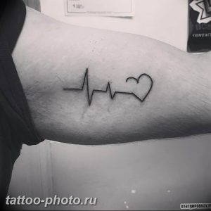 фото рисунка тату пульс 30.11.2018 №016 - photo tattoo pulse - tattoo-photo.ru