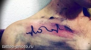 фото рисунка тату пульс 30.11.2018 №029 - photo tattoo pulse - tattoo-photo.ru