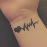 фото рисунка тату пульс 30.11.2018 №044 - photo tattoo pulse - tattoo-photo.ru