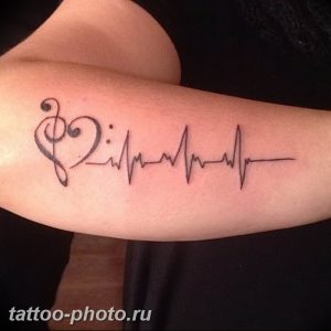 фото рисунка тату пульс 30.11.2018 №077 - photo tattoo pulse - tattoo-photo.ru
