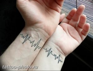 фото рисунка тату пульс 30.11.2018 №105 - photo tattoo pulse - tattoo-photo.ru