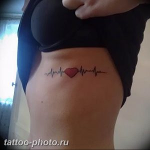 фото рисунка тату пульс 30.11.2018 №121 - photo tattoo pulse - tattoo-photo.ru