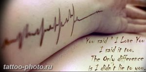 фото рисунка тату пульс 30.11.2018 №127 - photo tattoo pulse - tattoo-photo.ru