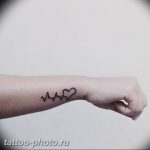 фото рисунка тату пульс 30.11.2018 №132 - photo tattoo pulse - tattoo-photo.ru