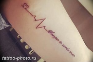 фото рисунка тату пульс 30.11.2018 №133 - photo tattoo pulse - tattoo-photo.ru