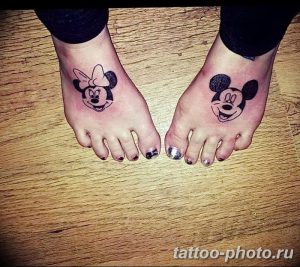 Фото рисунка Тату Микки Маус 20.11.2018 №005 - Tattoo Mickey Mouse - tattoo-photo.ru