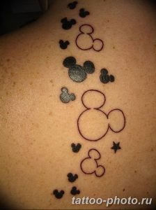 Фото рисунка Тату Микки Маус 20.11.2018 №008 - Tattoo Mickey Mouse - tattoo-photo.ru