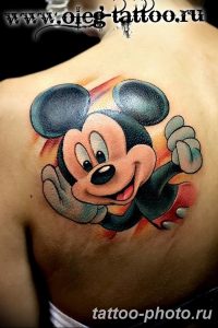 Фото рисунка Тату Микки Маус 20.11.2018 №012 - Tattoo Mickey Mouse - tattoo-photo.ru
