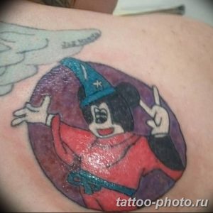 Фото рисунка Тату Микки Маус 20.11.2018 №016 - Tattoo Mickey Mouse - tattoo-photo.ru