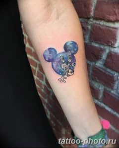 Фото рисунка Тату Микки Маус 20.11.2018 №017 - Tattoo Mickey Mouse - tattoo-photo.ru