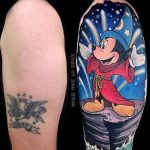 Фото рисунка Тату Микки Маус 20.11.2018 №024 - Tattoo Mickey Mouse - tattoo-photo.ru