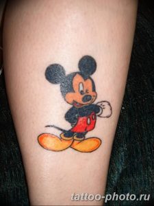 Фото рисунка Тату Микки Маус 20.11.2018 №025 - Tattoo Mickey Mouse - tattoo-photo.ru