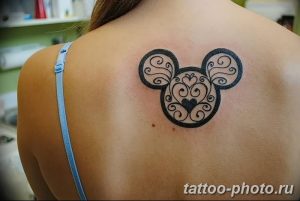Фото рисунка Тату Микки Маус 20.11.2018 №028 - Tattoo Mickey Mouse - tattoo-photo.ru