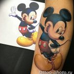Фото рисунка Тату Микки Маус 20.11.2018 №036 - Tattoo Mickey Mouse - tattoo-photo.ru