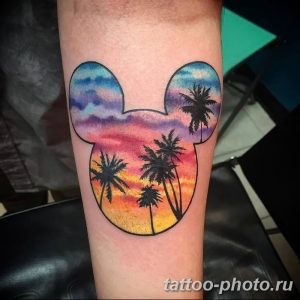 Фото рисунка Тату Микки Маус 20.11.2018 №038 - Tattoo Mickey Mouse - tattoo-photo.ru