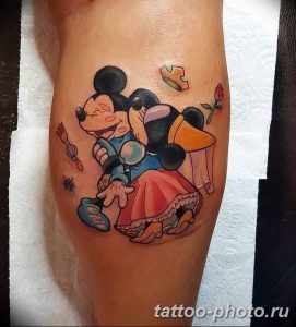 Фото рисунка Тату Микки Маус 20.11.2018 №041 - Tattoo Mickey Mouse - tattoo-photo.ru