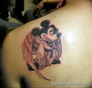 Фото рисунка Тату Микки Маус 20.11.2018 №045 - Tattoo Mickey Mouse - tattoo-photo.ru
