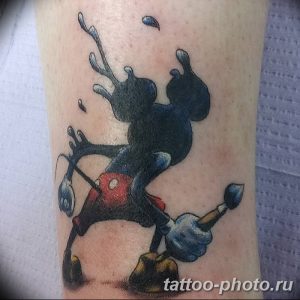 Фото рисунка Тату Микки Маус 20.11.2018 №052 - Tattoo Mickey Mouse - tattoo-photo.ru