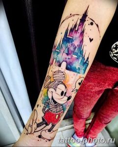 Фото рисунка Тату Микки Маус 20.11.2018 №056 - Tattoo Mickey Mouse - tattoo-photo.ru