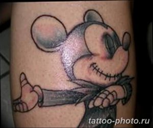 Фото рисунка Тату Микки Маус 20.11.2018 №058 - Tattoo Mickey Mouse - tattoo-photo.ru