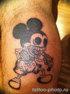 Фото рисунка Тату Микки Маус 20.11.2018 №059 - Tattoo Mickey Mouse - tattoo-photo.ru