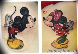 Фото рисунка Тату Микки Маус 20.11.2018 №062 - Tattoo Mickey Mouse - tattoo-photo.ru