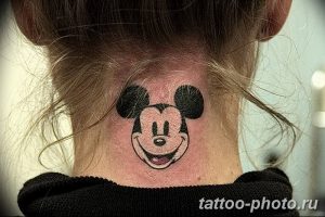 Фото рисунка Тату Микки Маус 20.11.2018 №073 - Tattoo Mickey Mouse - tattoo-photo.ru