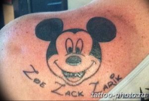 Фото рисунка Тату Микки Маус 20.11.2018 №088 - Tattoo Mickey Mouse - tattoo-photo.ru