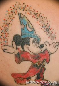 Фото рисунка Тату Микки Маус 20.11.2018 №089 - Tattoo Mickey Mouse - tattoo-photo.ru