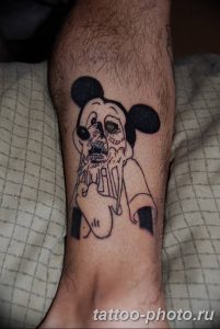 Фото рисунка Тату Микки Маус 20.11.2018 №096 - Tattoo Mickey Mouse - tattoo-photo.ru